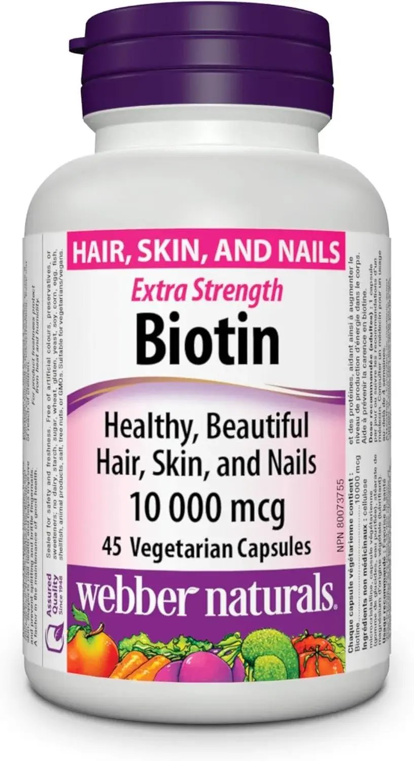 webber-naturals-biotin-10000-mcg-extra-strength-45-capsules-supports-healthy-hair-skin-nails-energy